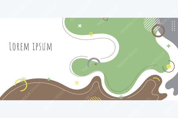 Download Abstract Trendy Organic Shape Forms Line - Premium Resources