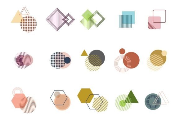 Download Memphis Geometric Element Vector Design - Memphis Collection