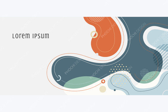 Download Abstract Trendy Organic Shape Forms Line - Premium Bundle