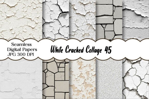 Download White Cracked Collage Paper - Collage Collection