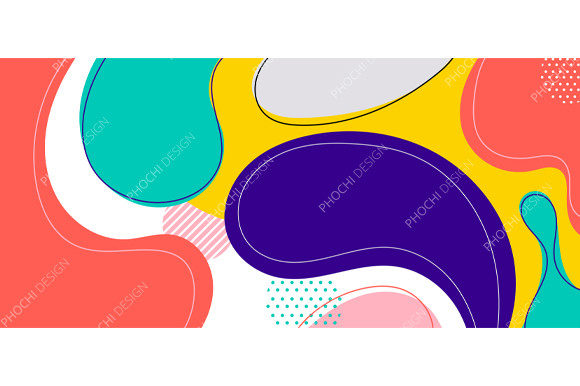 Download Abstract Trendy Organic Shape Forms Line - Premium Bundle