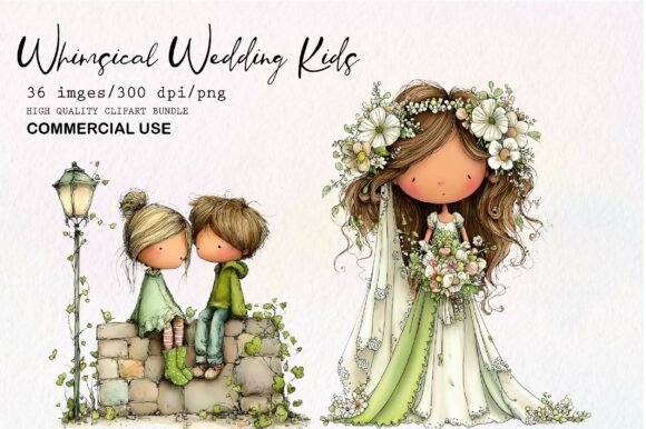 Download Whimsical Wedding Kids Clipart - Premium Resources