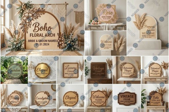 Download Wedding Welcome Signs SVG Mega Bundle - Wedding Collection