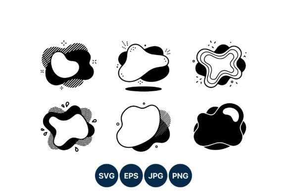 Download Abstract Black and White Amorphous Shape - Amorphous Collection