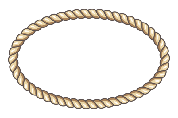 Download Rope Frame. Decorative Cord. Oval Shape - Oval Collection