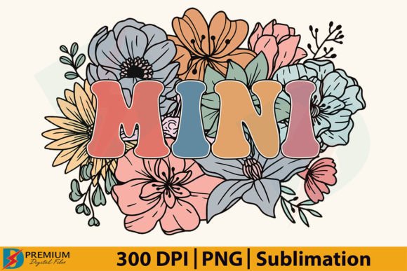 Download Retro Floral Mini PNG,Mama Flower Design - Flower design Collection