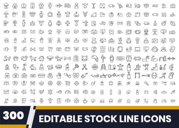 Download Outline Icon Collection 300 Icons - Outline Collection
