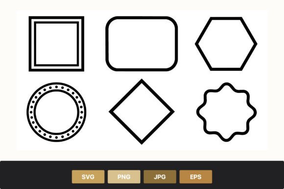Download Simple Black Outline Geometric Shapes - Outline Collection